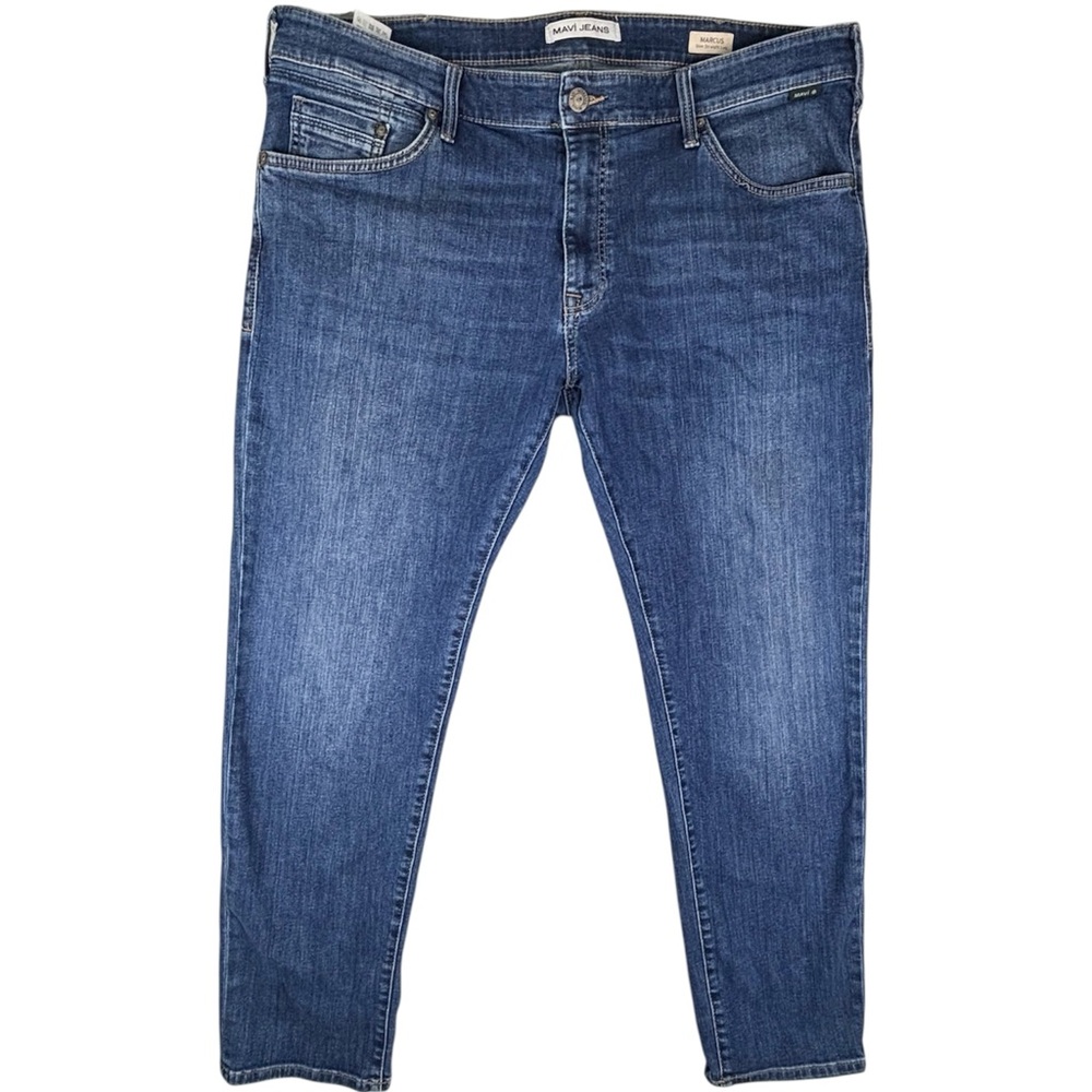 Mavi Jeans Mens 38X32 (Fit 38X31) Blue Marcus Slim Straight Stretch Denim Preppy